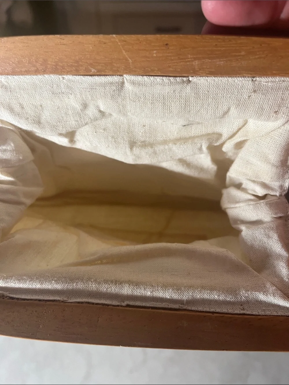 Vintage Cream Lace Bermuda Bag snap on cover